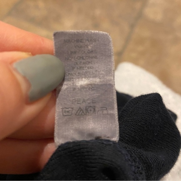 PURE T Women Navy Maternity ‘June Baby’ Rhinestone Short Sleeve Top Size 1 (Sml) - Picture 9 of 9